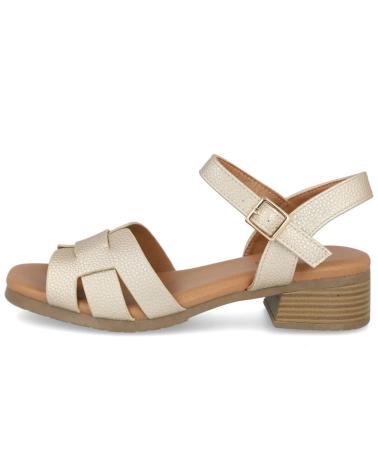 L&R SHOES LR SHOES 652 SANDALIAS DE TACON BAJO M ORO