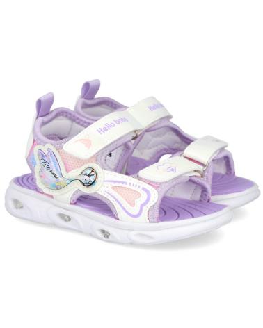 BUBBLE BOBBLE BUBBLE KIDS C1413 SANDALIAS CON LUCES P LILA