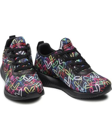 SKECHERS BOBS SQUAD STARRY LOVE NEGRO