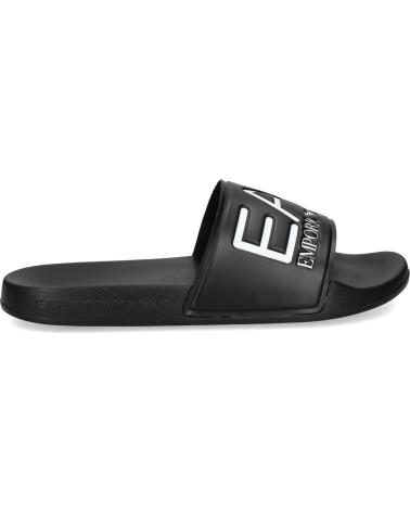 EMPORIO ARMANI - CHANCLAS NEGRAS PARA HOMBRE - SCARPE BEACH NARANJA