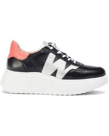 WONDERS DEPORTIVAS PARA MUJER ROMA 25 A-3625 NEGROPLATA