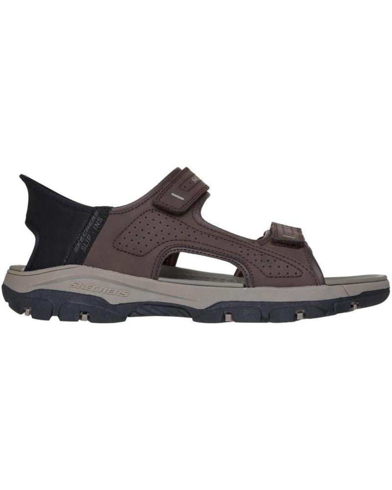 SKECHERS SANDALIAS SLIP-INS TRESMEN-REECE 205289 CHOCOLATE