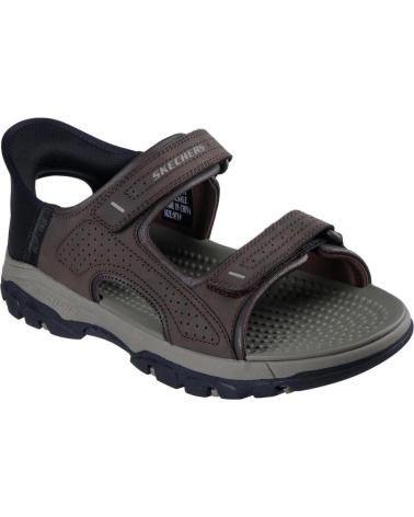 SKECHERS SANDALIAS SLIP-INS TRESMEN-REECE 205289 CHOCOLATE