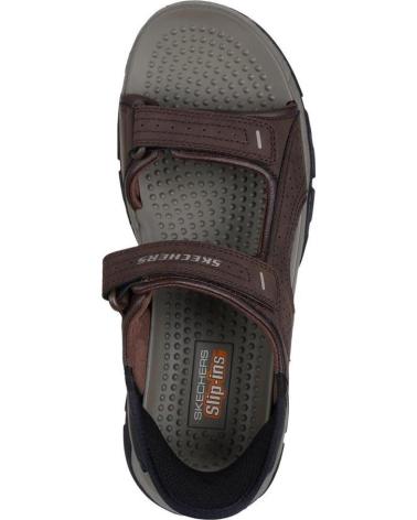 SKECHERS SANDALIAS SLIP-INS TRESMEN-REECE 205289 CHOCOLATE