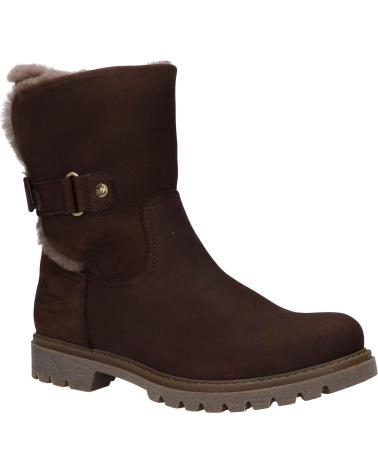 Woman boots PANAMA JACK FELIA IGLOO B26  NOBUCK MARRON - BROWN