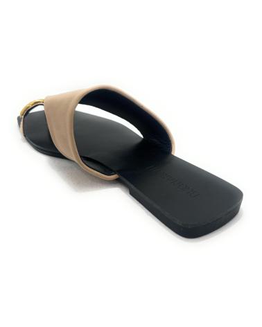 BUONAROTTI ZUECOS PLANOS DEDO ADORNOS BEIGE