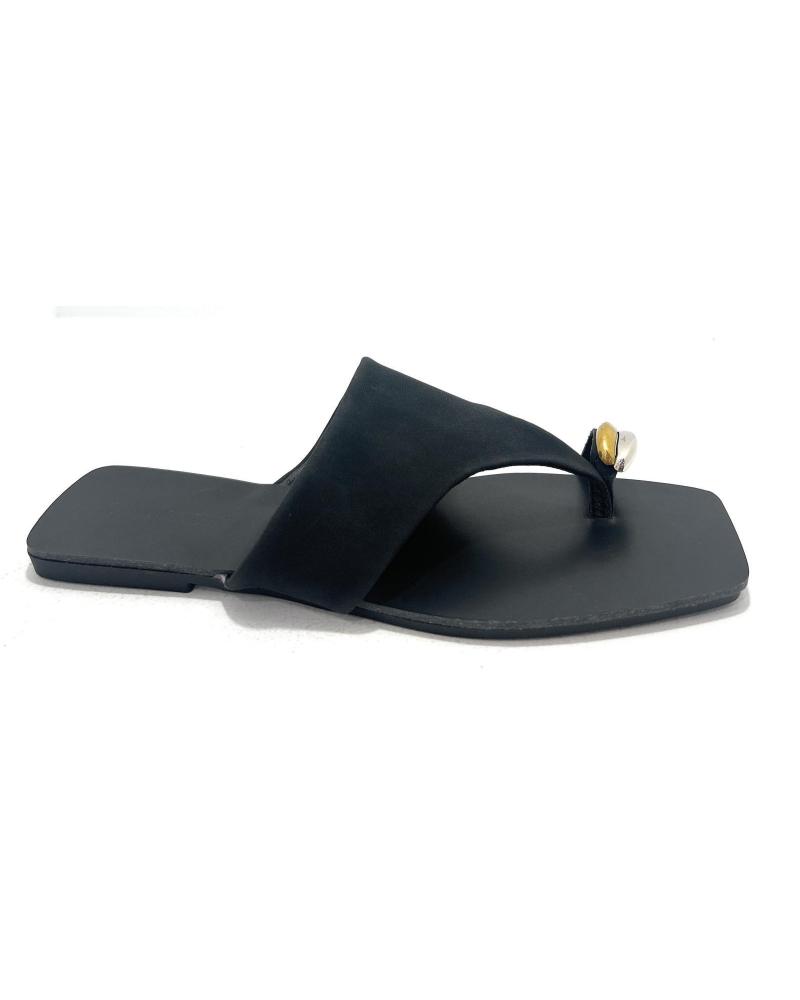 BUONAROTTI ZUECOS PLANOS DEDO ADORNOS NEGRO