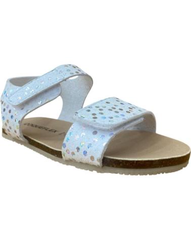 COQUETTE KIDS SANDALIAS BLANCO Y PLATA
