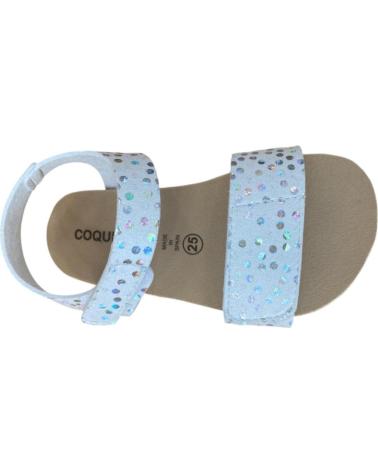 COQUETTE KIDS SANDALIAS BLANCO Y PLATA