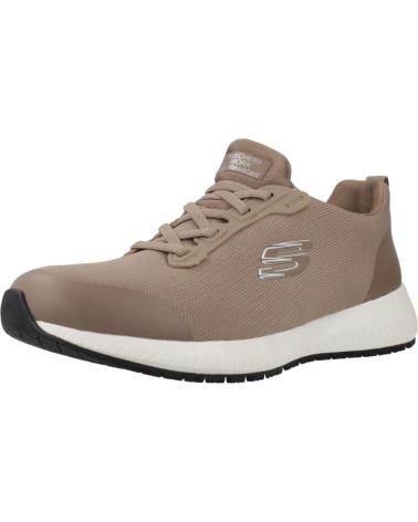Deportivas de Mujer SKECHERS SNEAKERS MUJER WORK SQUAD SR TAUPE MARRóN