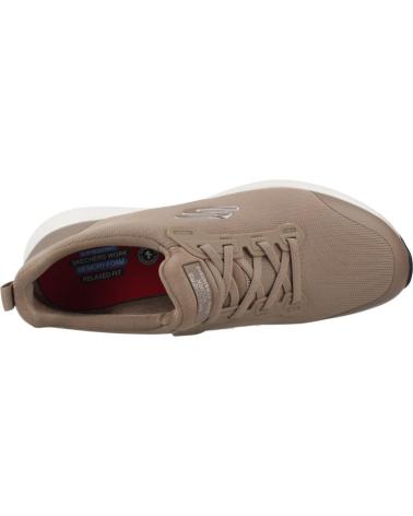 Deportivas de Mujer SKECHERS SNEAKERS MUJER WORK SQUAD SR TAUPE MARRóN