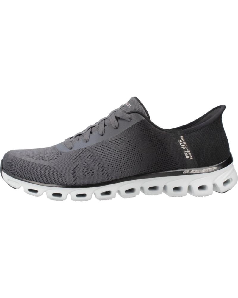 SKECHERS ZAPATILLAS MUJER MODELO GLIDE-STEP - EXCITE COLOR GRIS BKCC
