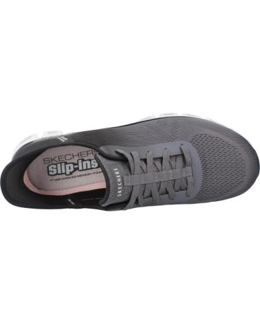SKECHERS ZAPATILLAS MUJER MODELO GLIDE-STEP - EXCITE COLOR GRIS BKCC