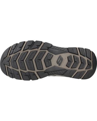 SKECHERS SANDALIAS HOMBRE MODELO SLIP-INS TRESMEN-REECE COLOR MARRON CHOC