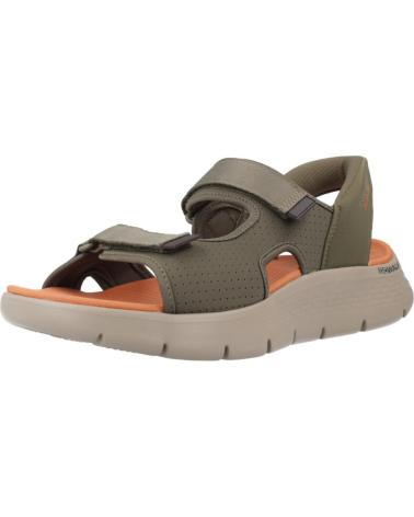 SKECHERS SANDALIAS HOMBRE GO WALK FLEX SD - EASY ENTRY VERDE