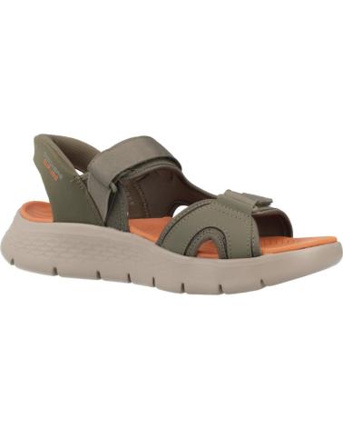 SKECHERS SANDALIAS HOMBRE GO WALK FLEX SD - EASY ENTRY VERDE