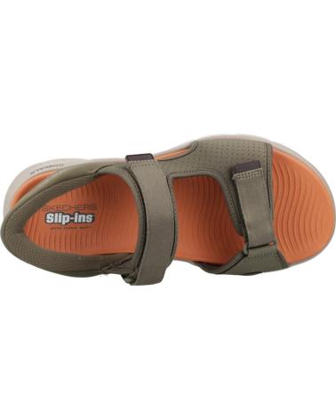 SKECHERS SANDALIAS HOMBRE GO WALK FLEX SD - EASY ENTRY VERDE