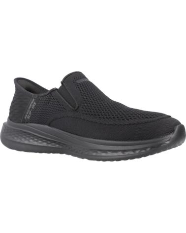 SKECHERS ZAPATILLAS HOMBRE MODELO SLIP-INS SLADE COLOR NEGRO BBK