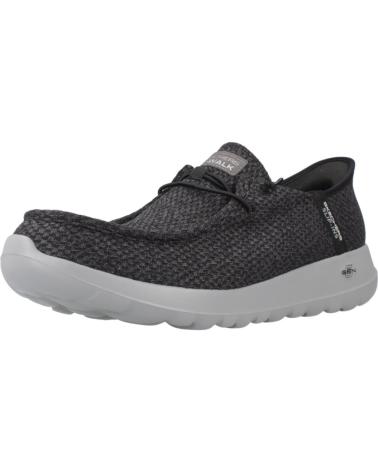 SKECHERS INFORMALES HOMBRE MODELO GO WALK FLEX COLOR NEGRO BKGY