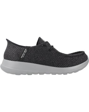 SKECHERS INFORMALES HOMBRE MODELO GO WALK FLEX COLOR NEGRO BKGY