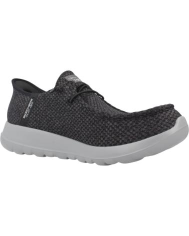 SKECHERS INFORMALES HOMBRE MODELO GO WALK FLEX COLOR NEGRO BKGY