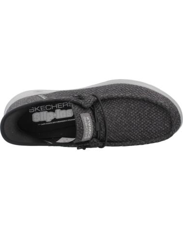 SKECHERS INFORMALES HOMBRE MODELO GO WALK FLEX COLOR NEGRO BKGY