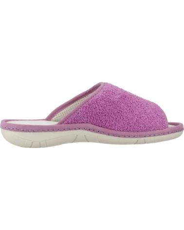 NORDIKAS ZAPATILLAS HOGAR MUJER MODELO RIZO COLOR VIOLETA MALVA