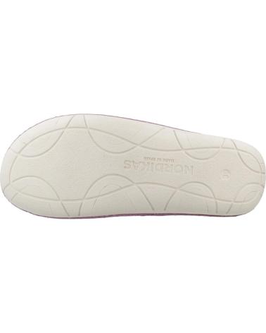 NORDIKAS ZAPATILLAS HOGAR MUJER MODELO RIZO COLOR VIOLETA MALVA
