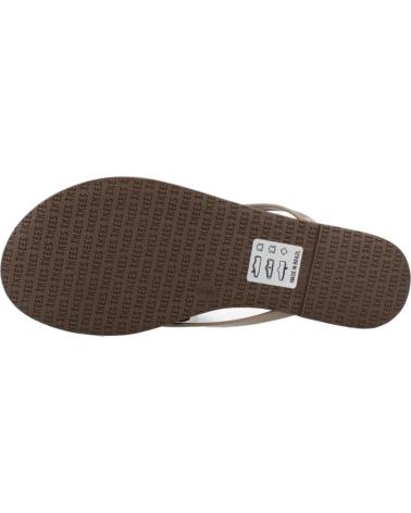 TKEES SANDALIAS MUJER MODELO TKEGLOSSES COLOR MARRON CLARO CSTRD