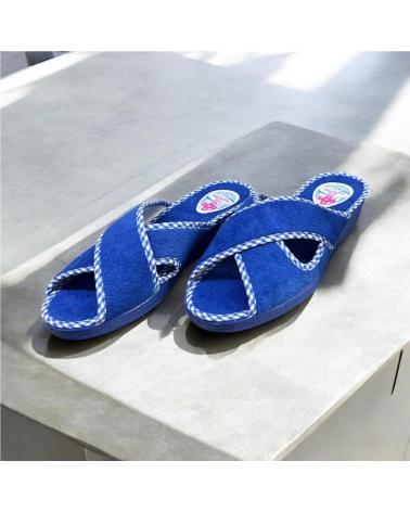 CALZADOMANIA ZAPATILLA CRUZADA AZUL