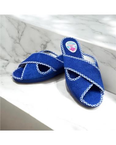 CALZADOMANIA ZAPATILLA CRUZADA AZUL