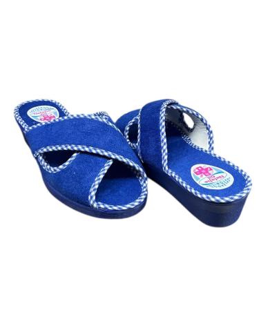 CALZADOMANIA ZAPATILLA CRUZADA AZUL