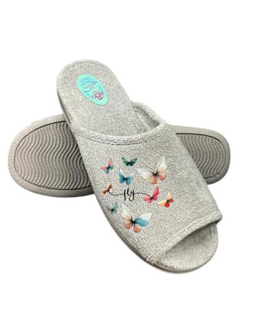 CALZADOMANIA ANATOMICA MULTIMARIPOSA GRIS