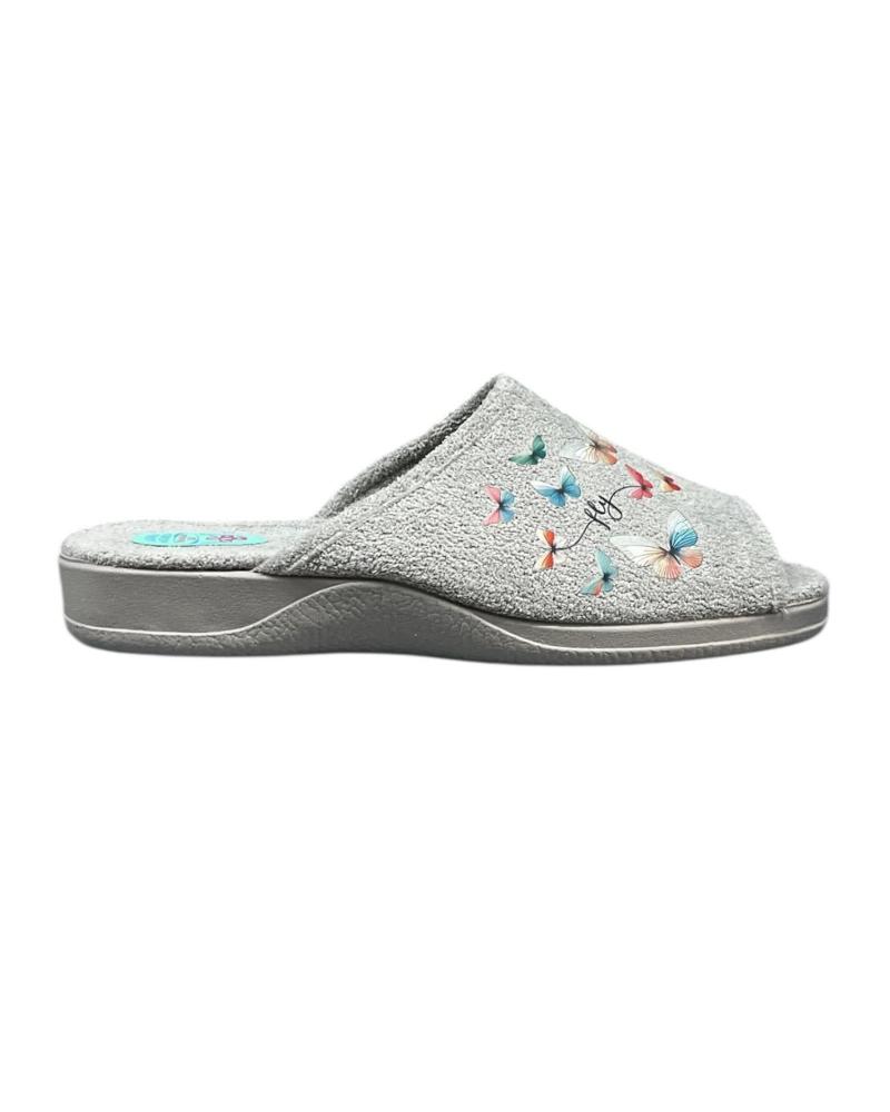 CALZADOMANIA ANATOMICA MULTIMARIPOSA GRIS