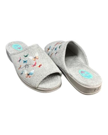 CALZADOMANIA ANATOMICA MULTIMARIPOSA GRIS