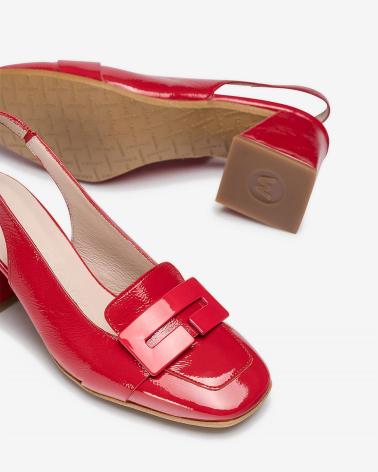 WONDERS ZAPATOS CON TACON REBECA H-6312 ROJO