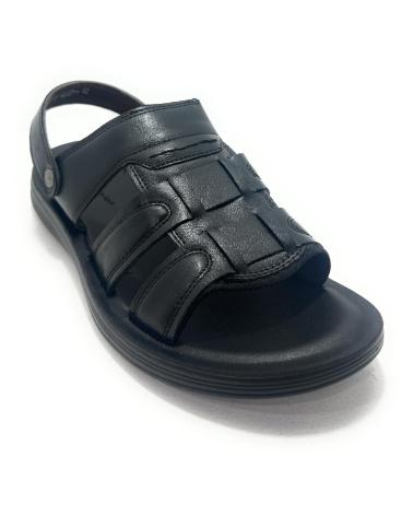 CHIC VISION SANDALIAS CABALLERO TIRA PALA QUITA PON NEGRO