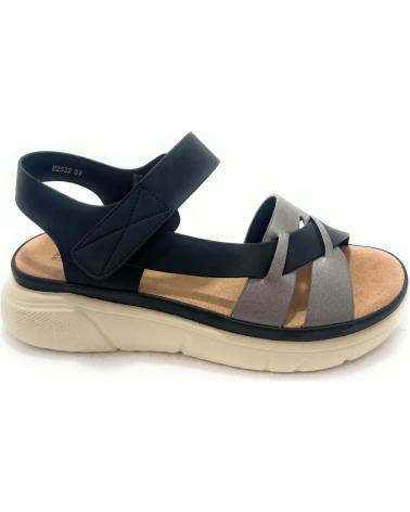 KISS LEISS SANDALIAS SPORTS PEGUE CONFORTS NEGRO