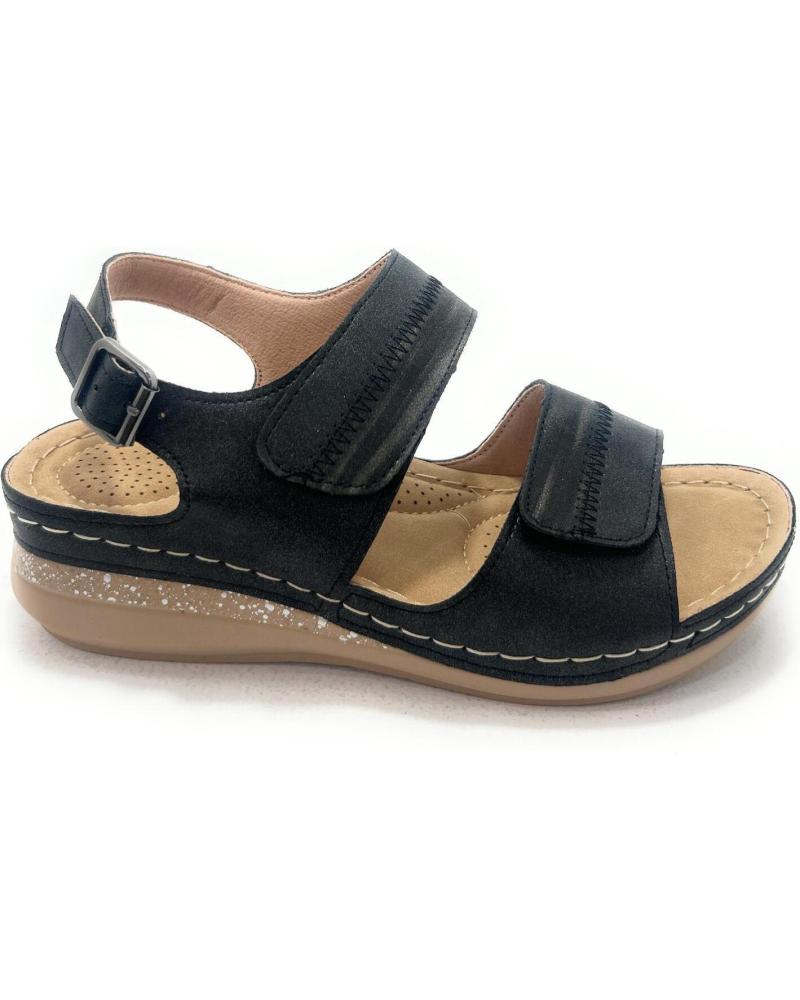 KISS LEISS SANDALIAS RELAX ANATOMICAS PEGUE CUNA NEGRO