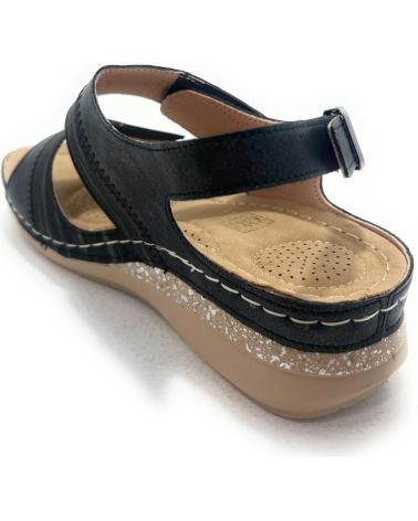 KISS LEISS SANDALIAS RELAX ANATOMICAS PEGUE CUNA NEGRO