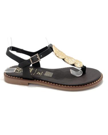 OH MY SANDALS SANDALIAS PLANAS ETNICAS MONEDAS PIEL 2O MARRóN