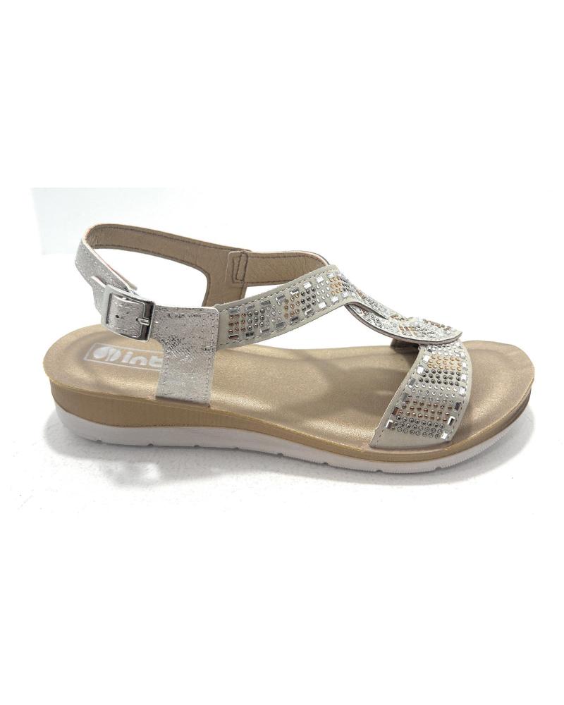 DUENDY SANDALIAS ANATOMICAS CONFORT BRILLANTES BLANCO