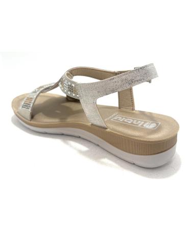 DUENDY SANDALIAS ANATOMICAS CONFORT BRILLANTES BLANCO
