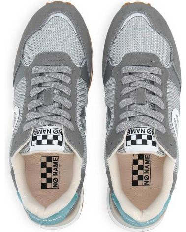 NO NAME - TOVA RUNNER W SUEDE-KNIT- SMOKE