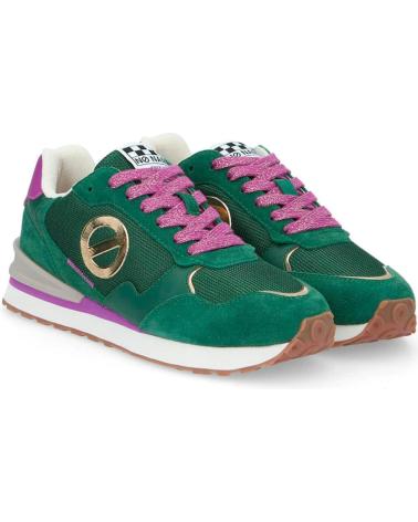 NO NAME - TOVA RUNNER W SUEDE-KNIT- GREEN