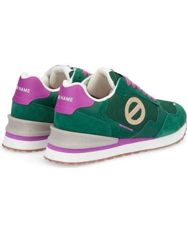 NO NAME - TOVA RUNNER W SUEDE-KNIT- GREEN