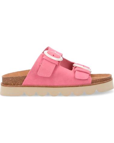 NO NAME - SANDY SLAP WOMAN SUEDE FUSCHIA