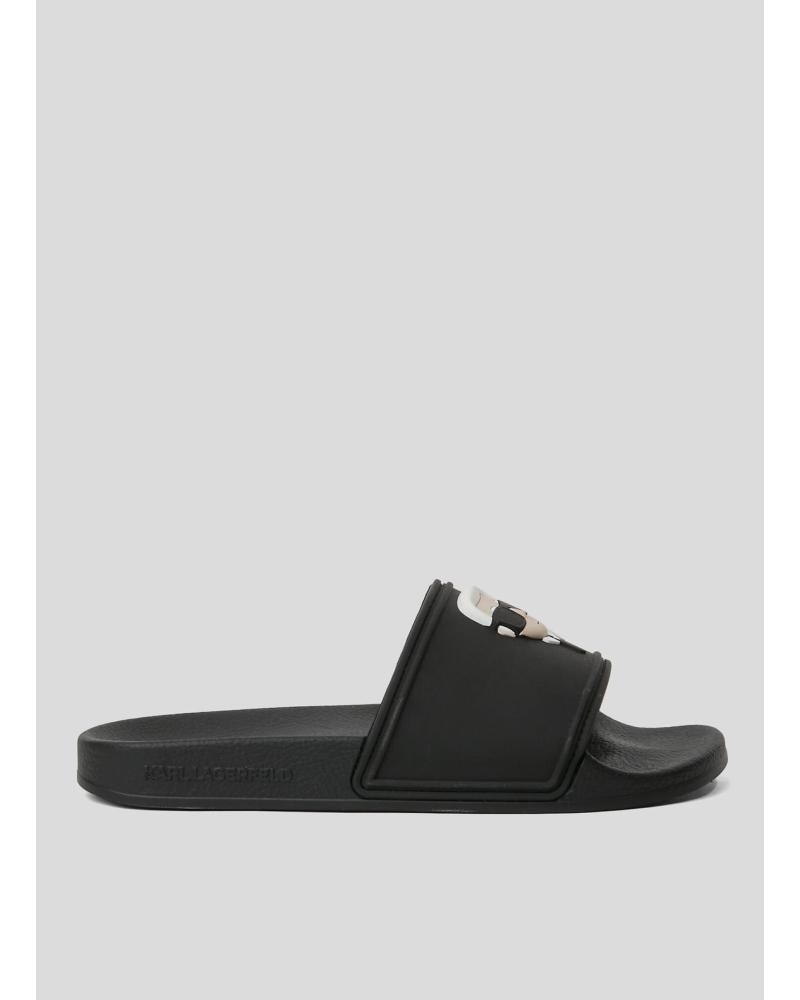 KARL LAGERFELD CHANCLA KONDO MAXI KARL NFT SLIDE NEGRO