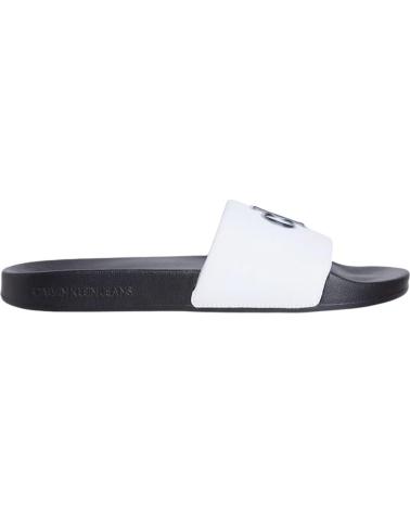 CALVIN KLEIN SLIDE JELLY MONO PU BLANCO