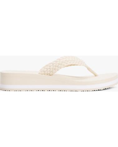 TOMMY HILFIGER TH CROCHET MID BEACH SANDAL BEIGE